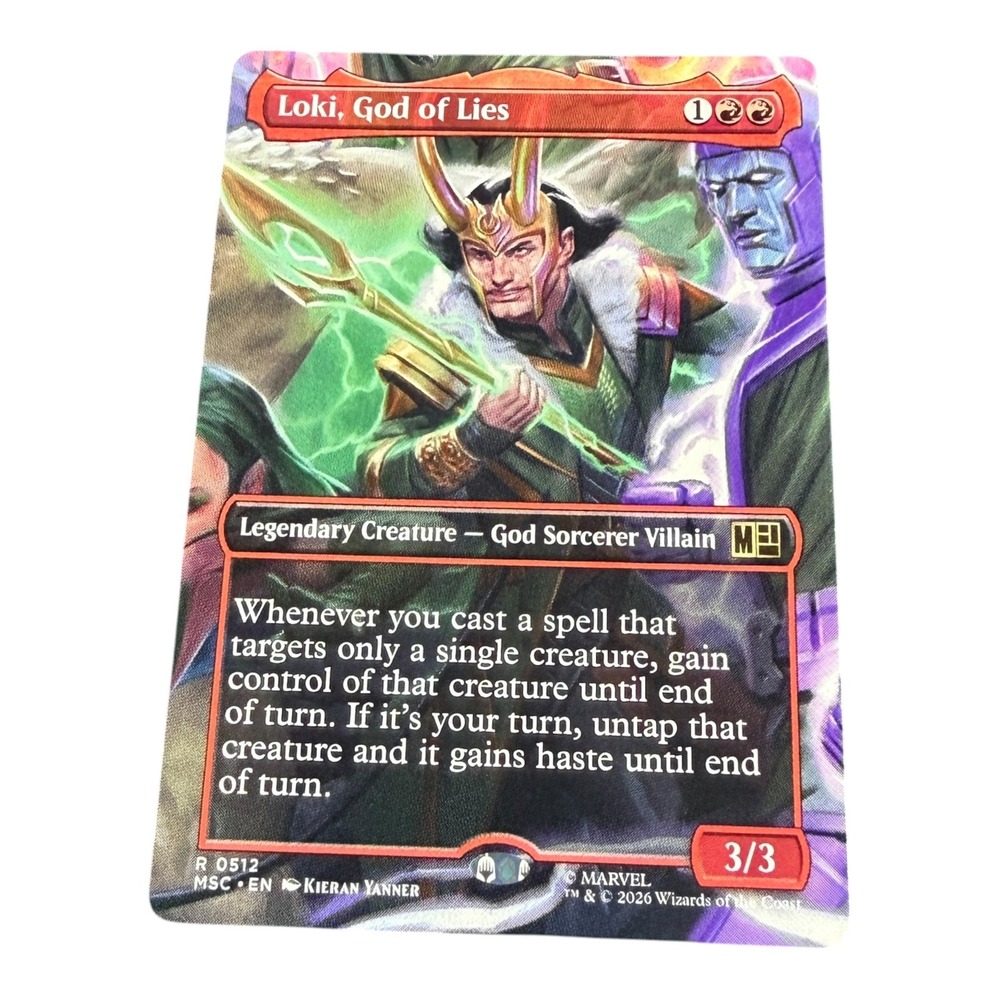 Magic The Gathering Marvel Secret Lair Loki God of Lies Foil Rare 0512 MTG Card